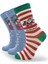 Black Arden Socks 3 Çift Noel Baba Desenli Bayan Çorap 1