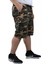 Mocgrande Büyük Beden Commando Camouflage Erkek Penye Şort 23606 Taba 2