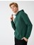 Erkek Yeşil Kapüsonlu Uzun Kollu Sweatshirt 2