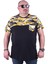 Mocgrande Büyük Beden Cepli Camouflage Erkek Tişört 23145 Hardal 1