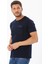 Erkek Garnili Cep Nakışlı Bisiklet Yaka T-Shirt 5