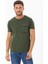 Erkek Garnili Cep Nakışlı Bisiklet Yaka T-Shirt 2