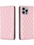 Apple iPhone 14 Pro Max Için Deri Cüzdan Standı Telefon Kılıfı - Pembe (Yurt Dışından) 2