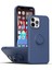 Apple iPhone 14 Için Ince Silikon Yüzük Stand Telefon Kılıfı - Mavi (Yurt Dışından) 1