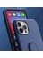 Apple iPhone 14 Için Ince Silikon Yüzük Stand Telefon Kılıfı - Mavi (Yurt Dışından) 3