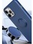 Apple iPhone 14 Için Ince Silikon Yüzük Stand Telefon Kılıfı - Mavi (Yurt Dışından) 4