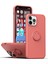Apple iPhone 14 Için Ince Silikon Yüzük Stand Telefon Kılıfı - Koyu Kırmızı (Yurt Dışından) 1