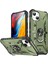 Apple iPhone 14 Plus Için Halka Tutucu Standlı Çift Katmanlı Telefon Kılıfı - Koyu Yeşil (Yurt Dışından) 1
