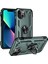 Apple iPhone 14 Için Halka Tutuculu Çift Katmanlı Telefon Kılıfı - Yeşil (Yurt Dışından) 1