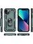 Apple iPhone 14 Için Halka Tutuculu Çift Katmanlı Telefon Kılıfı - Yeşil (Yurt Dışından) 2