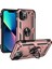 Apple iPhone 14 Için Halka Tutuculu Çift Katmanlı Telefon Kılıfı - Rose Gold (Yurt Dışından) 1