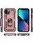 Apple iPhone 14 Için Halka Tutuculu Çift Katmanlı Telefon Kılıfı - Rose Gold (Yurt Dışından) 2