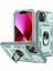 Apple iPhone 14 Plus Için Kayar Lens Koruyucu Halka Standlı Telefon Kılıfı - Yeşil (Yurt Dışından) 1