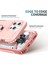 Apple iPhone 14 Pro Max Için Yüzük Stand Silikon Sert Pc Tampon Telefon Kılıfı - Rose Gold (Yurt Dışından) 5