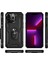 Apple iPhone 14 Pro Max Için Halka Tutuculu Çift Katmanlı Telefon Kılıfı - Siyah (Yurt Dışından) 2