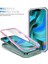 Apple iPhone 14 Pro Max Için Kayar Lens Koruyucu Halka Standlı Telefon Kılıfı - Pembe / Yeşil (Yurt Dışından) 3