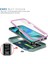 Apple iPhone 14 Pro Max Için Kayar Lens Koruyucu Halka Standlı Telefon Kılıfı - Pembe / Yeşil (Yurt Dışından) 4