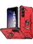 Galaxy S23+ Için Halka Tutucu Standlı Çift Katmanlı Telefon Kılıfı - Kırmızı (Yurt Dışından) 1