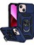 Apple iPhone 14 Plus Için Halka Ayaklı ve Kayar Kamera Kapaklı Telefon Kılıf - Mavi (Yurt Dışından) 1