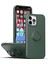 Apple iPhone 14 Için Ince Silikon Yüzük Stand Telefon Kılıfı - Yeşil (Yurt Dışından) 1