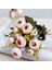 2 Paket Retro Çay Gülleri Gelin Buket Yapay Çiçekler Açık Pembe (Yurt Dışından) 1