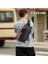 Tek Kollu Çanta Iş Erkek Çantası Göğüs USB Şarj Portlu Crossbody Çanta Dış Mekan Çalışması Için Su Geçirmez Küçük Sırt Çantası Yürüyüş Koşu Sporu Seyahat Çantası Siyah Kahverengi (Yurt Dışından) 2