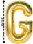 Folyo Harf G Gold Balon 40CM ( 16 Inç ) 1