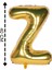 Folyo Harf Z Gold Balon 40CM ( 16 Inç ) 1