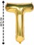 Folyo Harf T Gold Balon 40CM ( 16 Inç ) 1