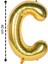 Folyo Harf C Gold Balon 40CM ( 16 Inç ) 1
