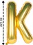 Folyo Harf K Gold Balon 40CM ( 16 Inç ) 1