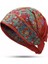 Etnik Vintage Işlemeli Çiçekler Seyahat Bandana Kırmızı Baskılı Şapka (Yurt Dışından) 1
