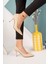 Ince Topuk Vizon Cilt Stiletto 3
