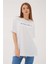 Oversize Baskılı T-Shirt Beyaz / White 2
