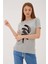 Pulpayetli T-Shirt Gri Melanj / Grey Melange 2