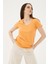 V Yaka T-Shirt Coral / Coral 3