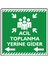 Acil Toplanma Yerine Gider Sol Ok/50x50cm/Etiket 1
