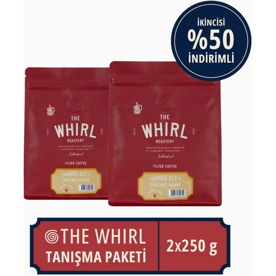 The Whirl Tanned 423°F Çekilmiş Kahve 250 gr x 2 Adet