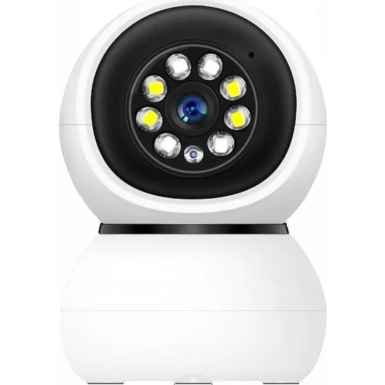 Teknomila 1080P 360 Derece Gece Görüşlü Sesli Ip Wifi Akıllı Ev Güvenlik Bebek Kamerası Ip Bebek Kamera