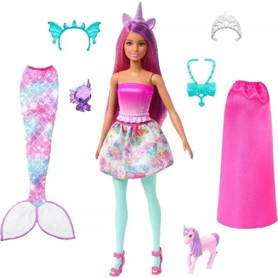 Barbie Dreamtopia Bebek ve Aksesuarları HLC28 Lisanslı Ürün