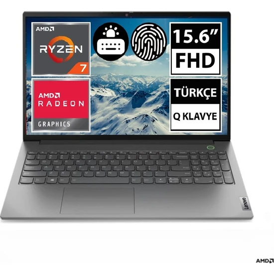 Lenovo ThinkBook 15 G3 ACL AMD Ryzen 7 5700U 16 GB 512 GB SSD 15.6 FHD Taşınabilir Bilgisayar 21A40036TX