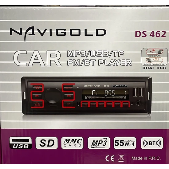 Navıgold Ds 462 USB Bluetooth 4X55 Watt Oto Teyp