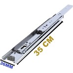 Minnes Ray 36 mm x 35 cm Teleskopik Çekmece Rayı Metal Materyal ile Dayanıklı ve Fonksiyonel