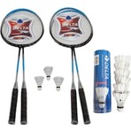 Delta 4 Adet Badminton Raketi + Çantası + 6 Deluxe Kaz Tüyü + 3 Plastik Toplam 9 Badminton Topu Seti