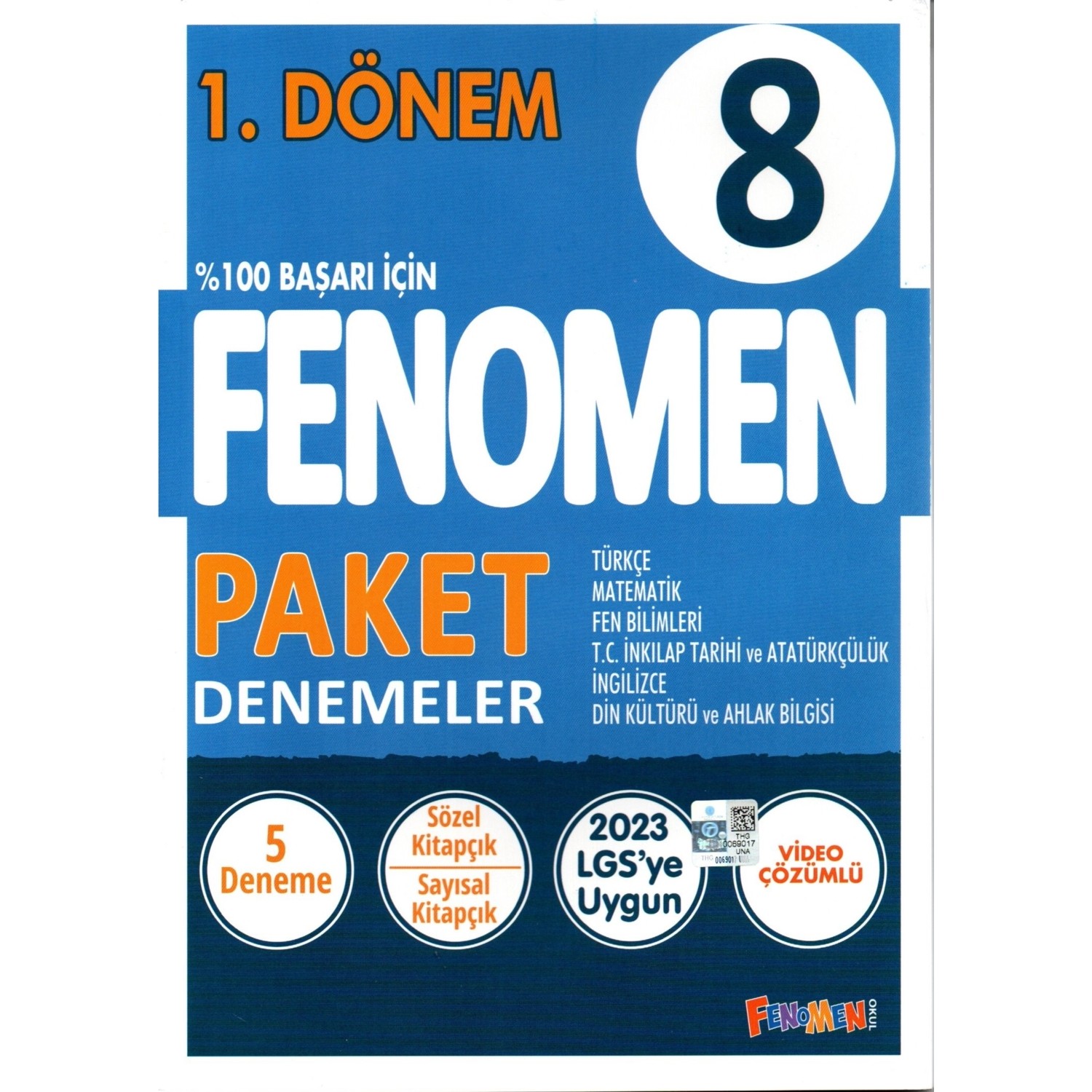 Fenomen Yayıncılık Fenomen 8. Sınıf Lgs 1. Dönem Tüm Dersler Kitabı