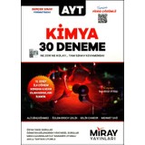 Miray Yayınları AYT 30 Kimya Deneme (1.Dönem Konuları)