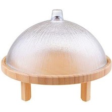 Bambum Kuga Cam Kapaklı Kek Fanusu Ayaklı 30 cm B3654