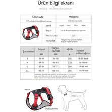 Oloey Sınır Ötesi Yeni Evcil Hayvan Tasması Yelek Tipi Büyük Köpek Göğüs Kemeri Yansıtıcı Patlamaya Dayanıklı Delme Köpek Tasma (Yurt Dışından)