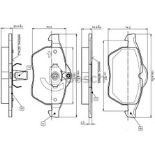 Bosch 0986424360 0986TB2017 Ön Balata Vectra B.2.0ı.2.5ı V6 96/7.03 Saab 900 Iı 93/2.98 9.3 9.5 98-03