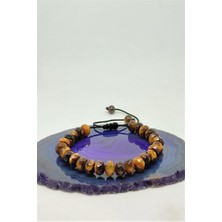 Bade Accessories Rondela Kaplangözü Doğaltaş Bileklik